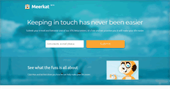 Desktop Screenshot of getmeerkat.com